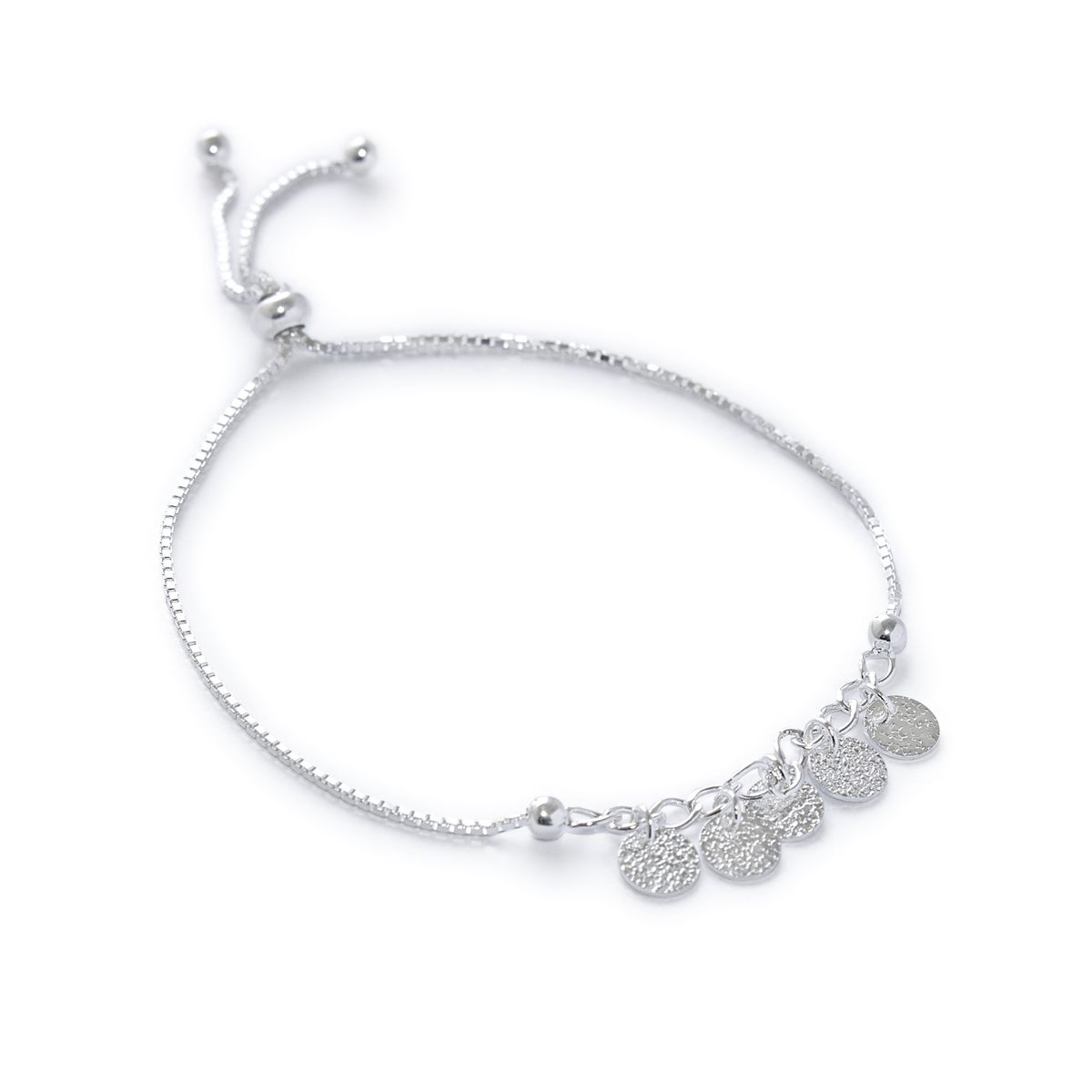 AMBAR JOYERIA - Pulsera de plata 925 Plaquitas
