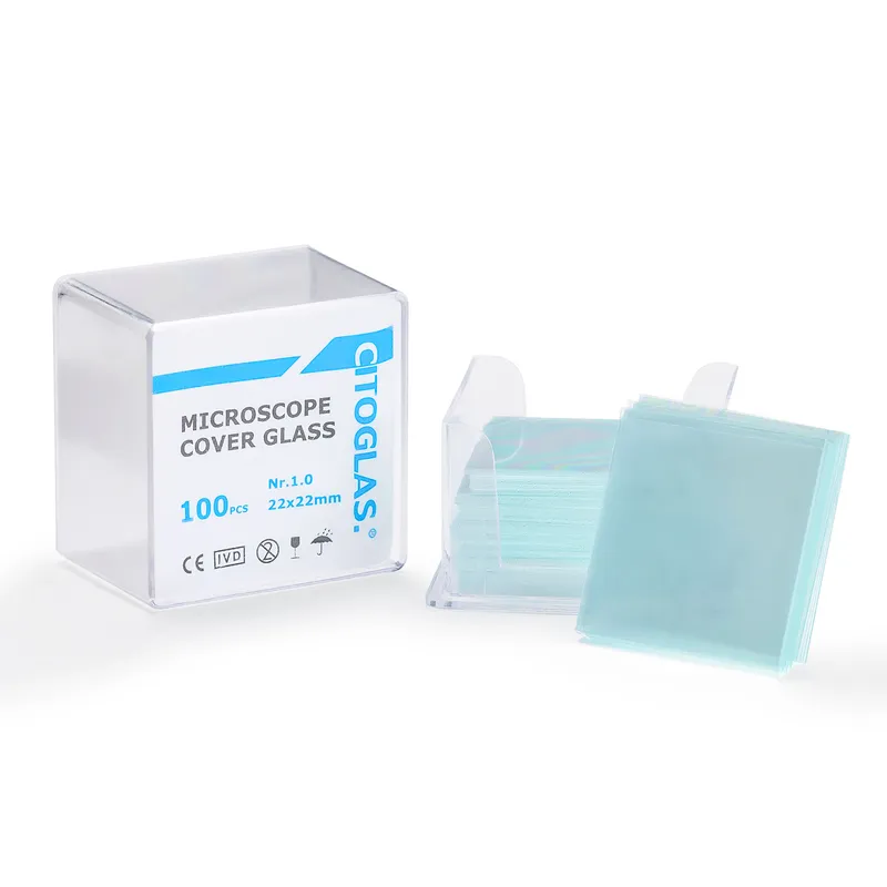 GENERICO - Cubre Objetos para Microscopio de 22 X 22 MM CAJA 100 UND