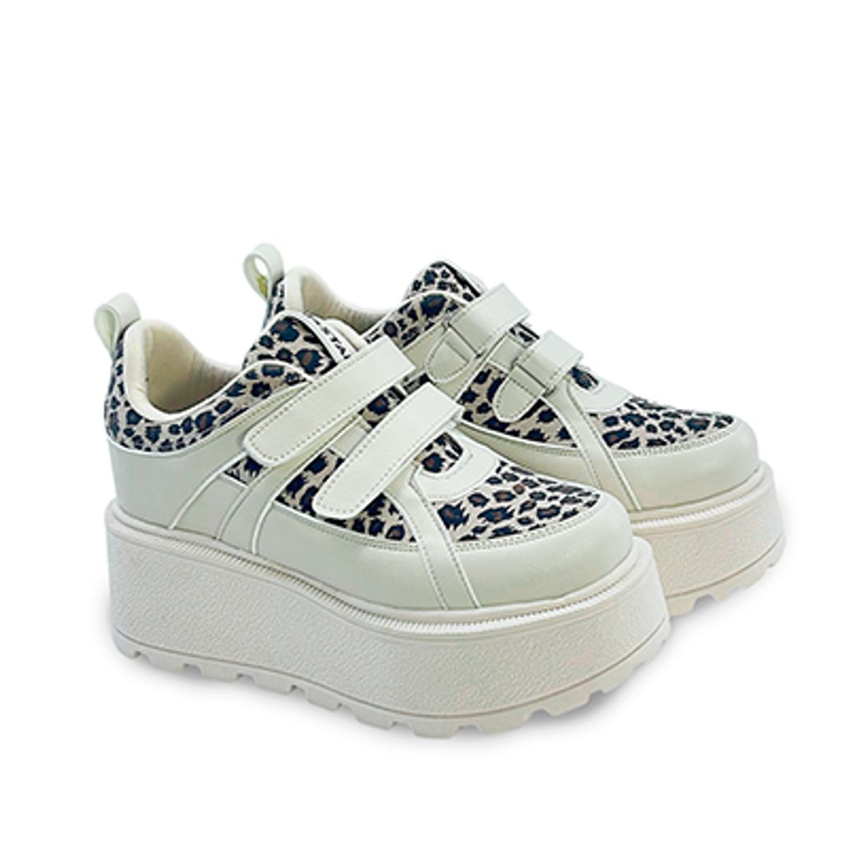 BASHIRA - Zapatilla para dama Belma Beige Prints