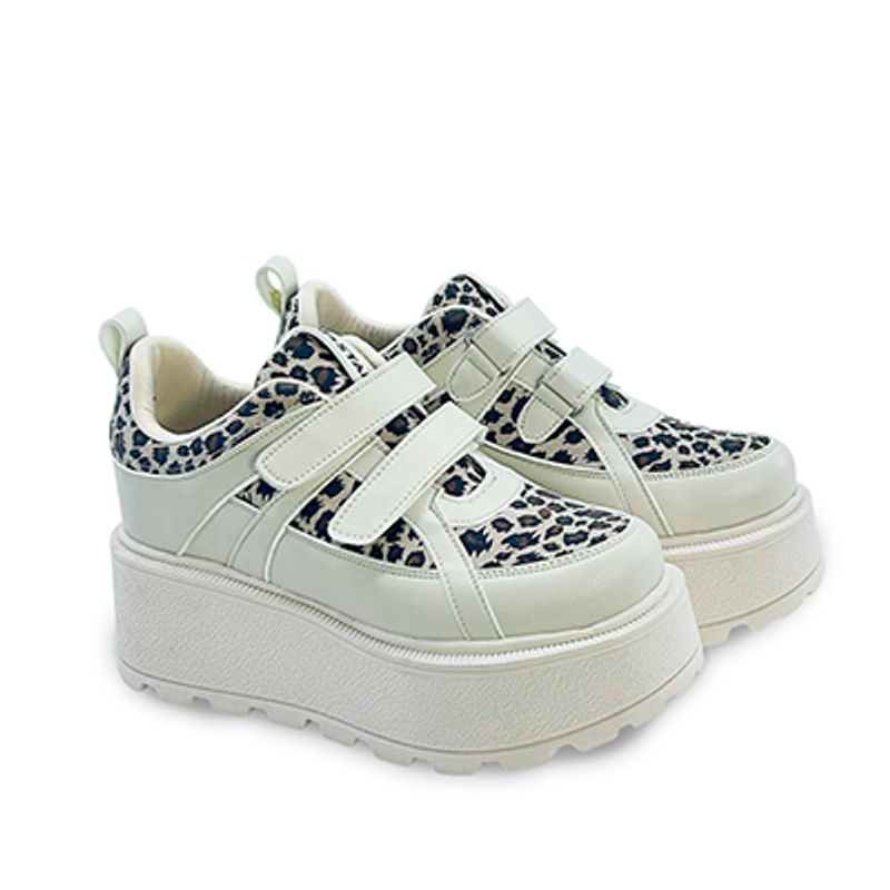 BASHIRA - Zapatilla para dama Belma Beige Prints