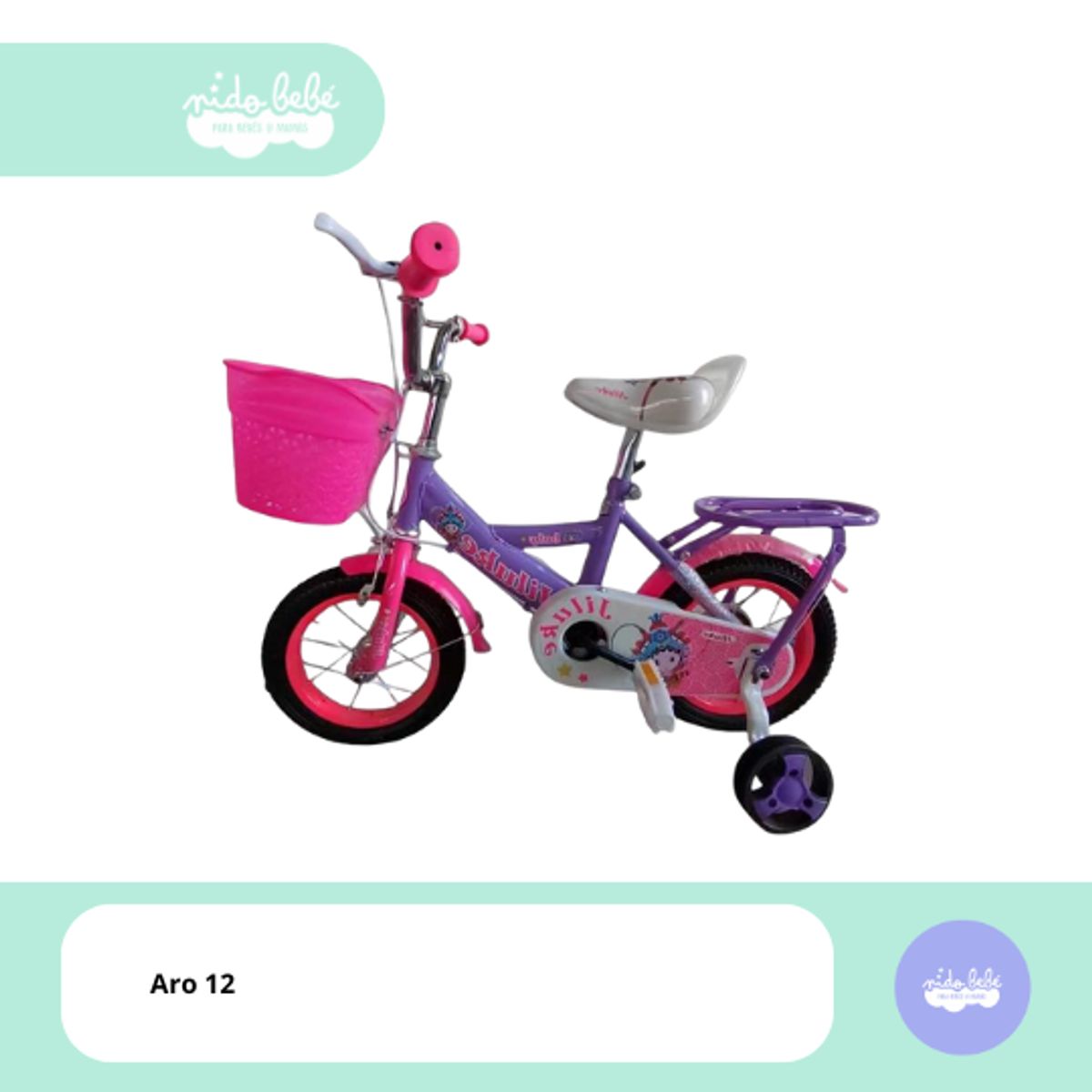 GENERICO - Bicicleta infaltil aro 12 modelo Dunky pink