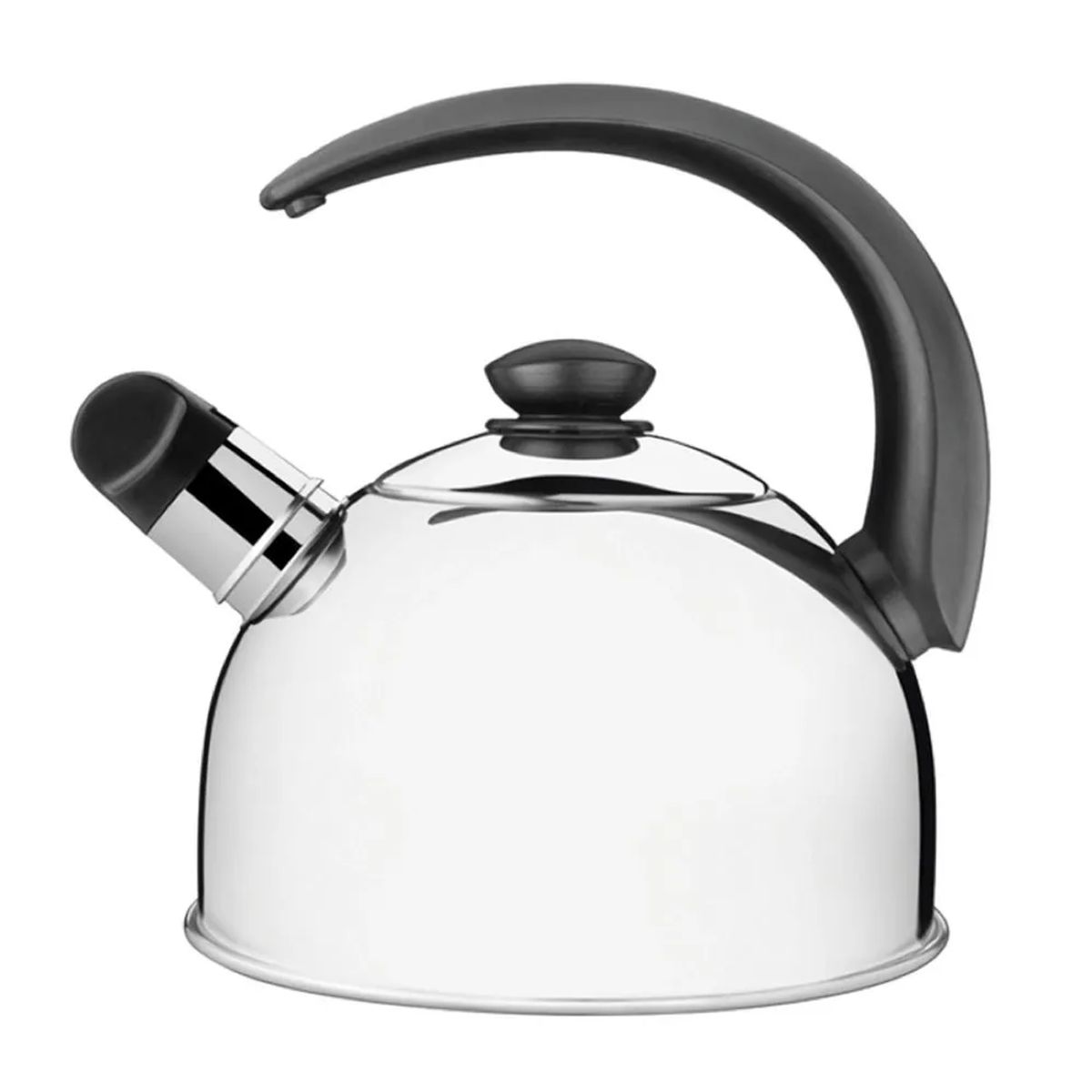 TRAMONTINA - Tetera Tramontina de Acero Inoxidable con silbato de 2.1 Litros