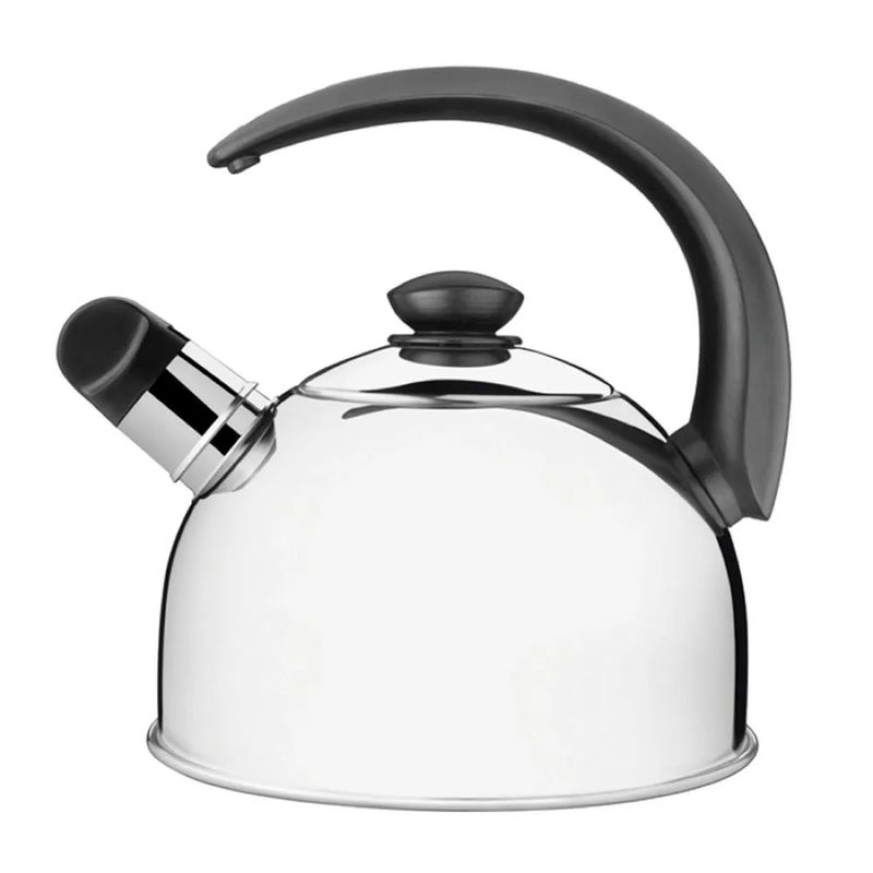 TRAMONTINA - Tetera Tramontina de Acero Inoxidable con silbato de 2.1 Litros