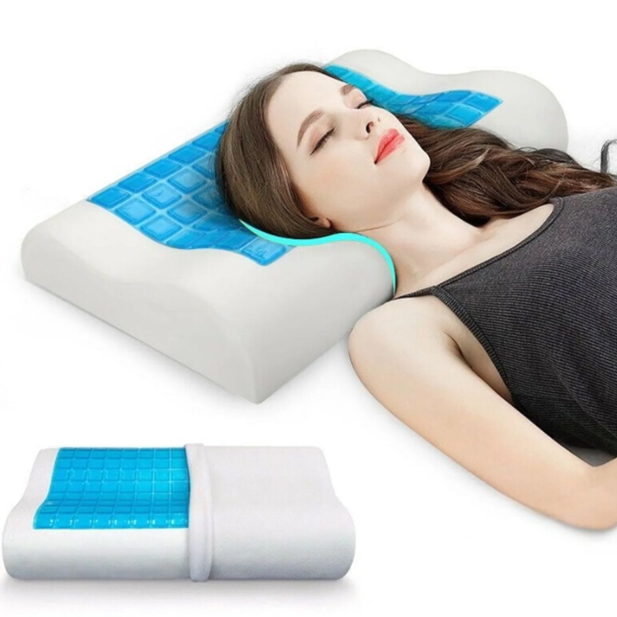OEM - Almohada Viscoelastica Cervical   de Gel. Ortopedico