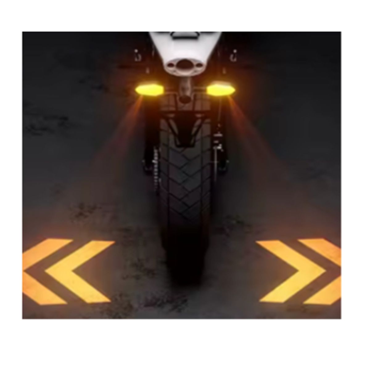 GENERICO - LUZ DIRECCIONAL PARA MOTOS CON PROYECCIÓN DE FLECHAS EN EL PISO