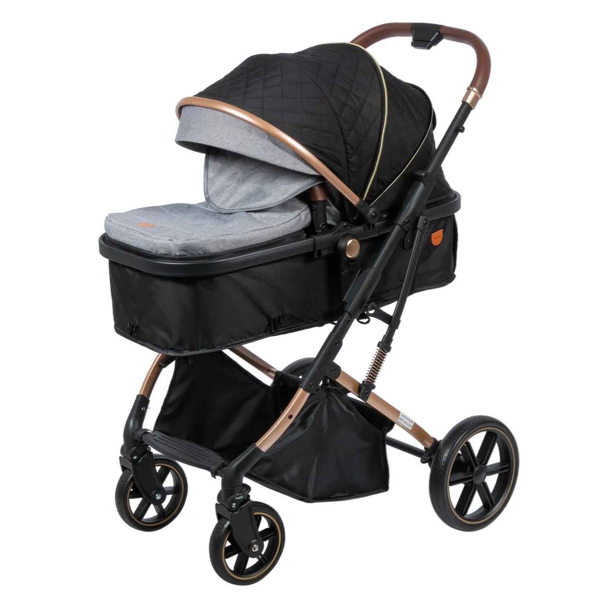 EBABY - Coche Cuna Moisés de Lujo SATURNO EB126-1 Gris