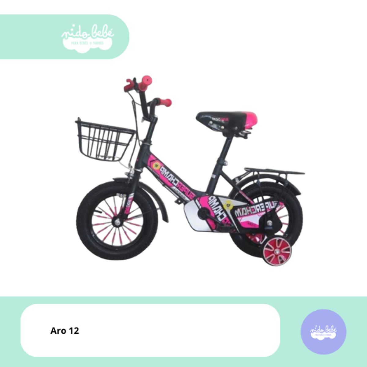 GENERICO - Bicicleta infaltil aro 12 modelo Tracy black