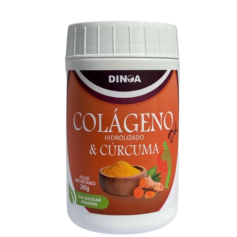 DINOA - Colágeno Hidrolizado & Cúrcuma 300gr Dinoa- Articulación - Movilidad- Piel