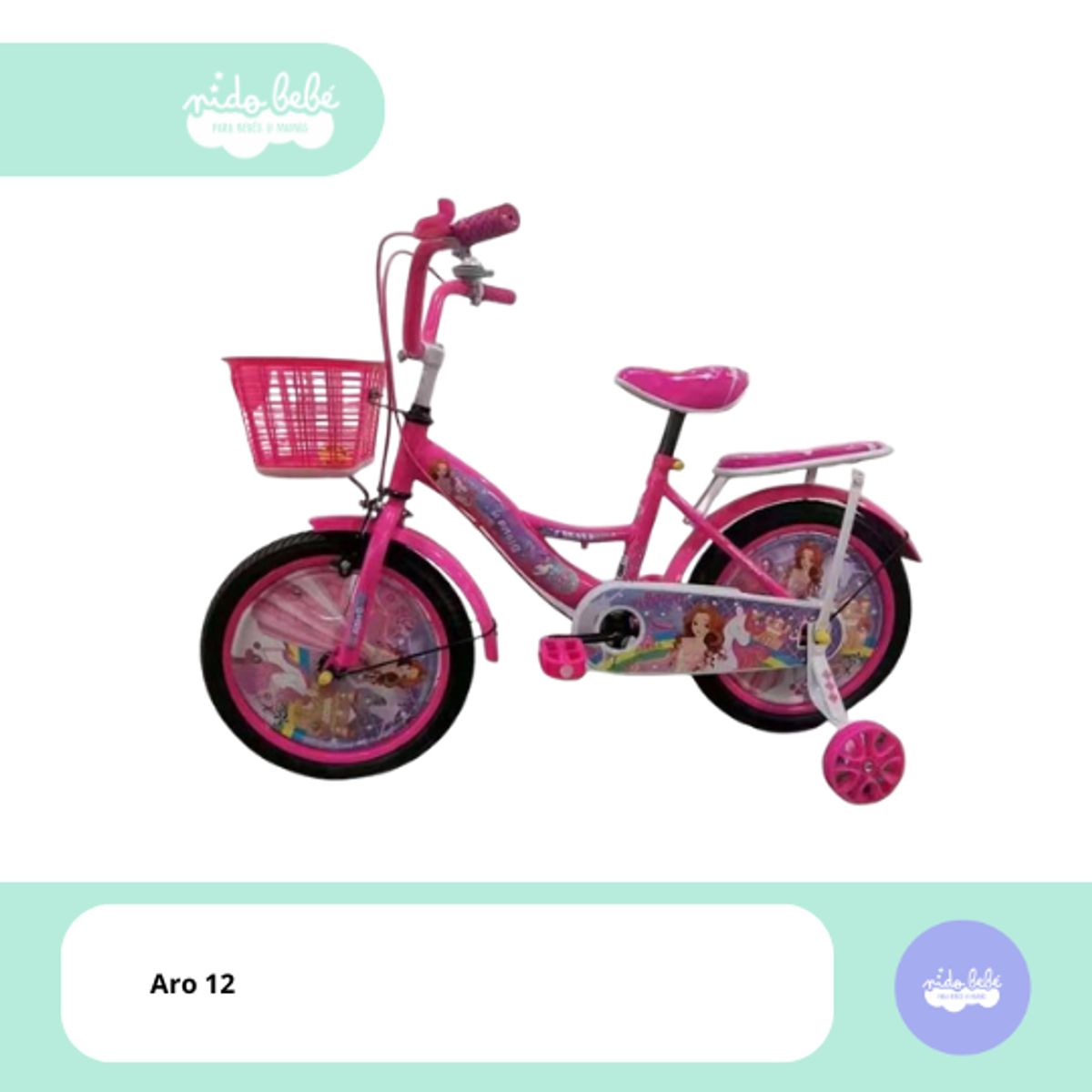 GENERICO - Bicicleta infaltil aro 12 modelo Tracy pink