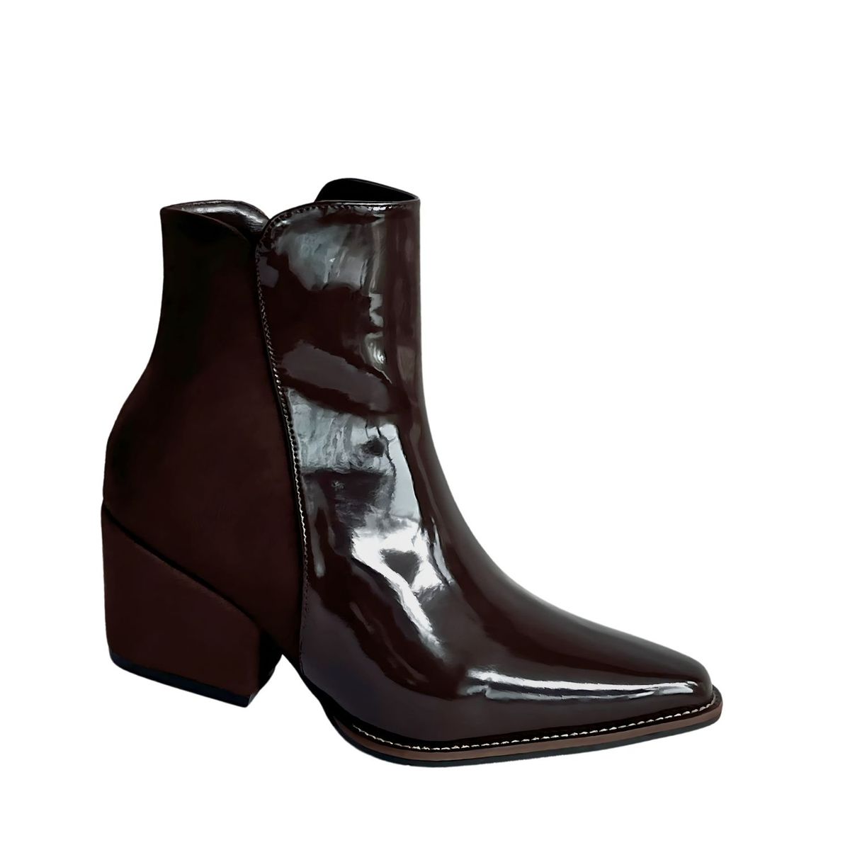 SAPATU - BOTINES MUJER NOVA CHAROL MARRON CAFE