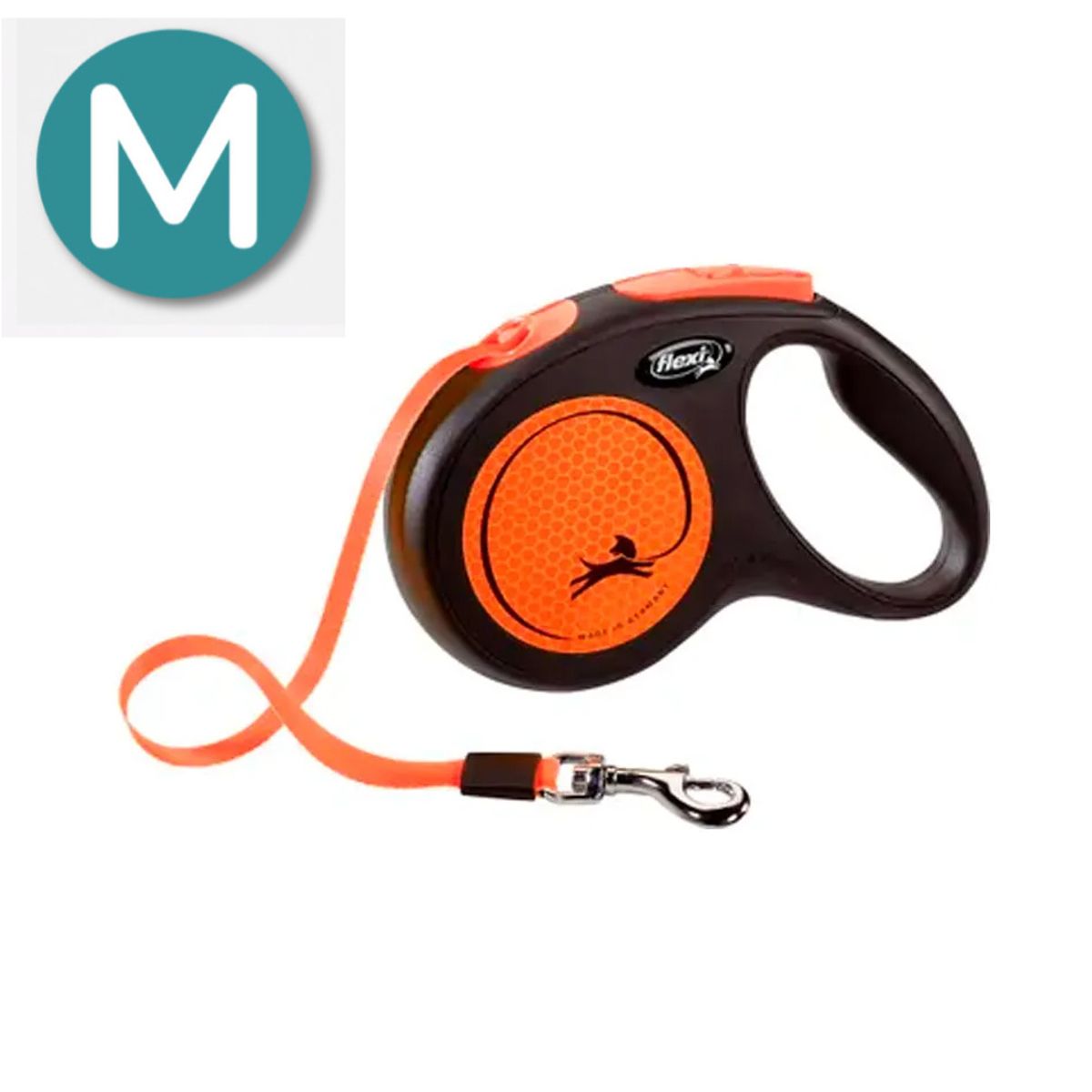 FLEXI - Correa Retractil Flexi New Neon Orange - M