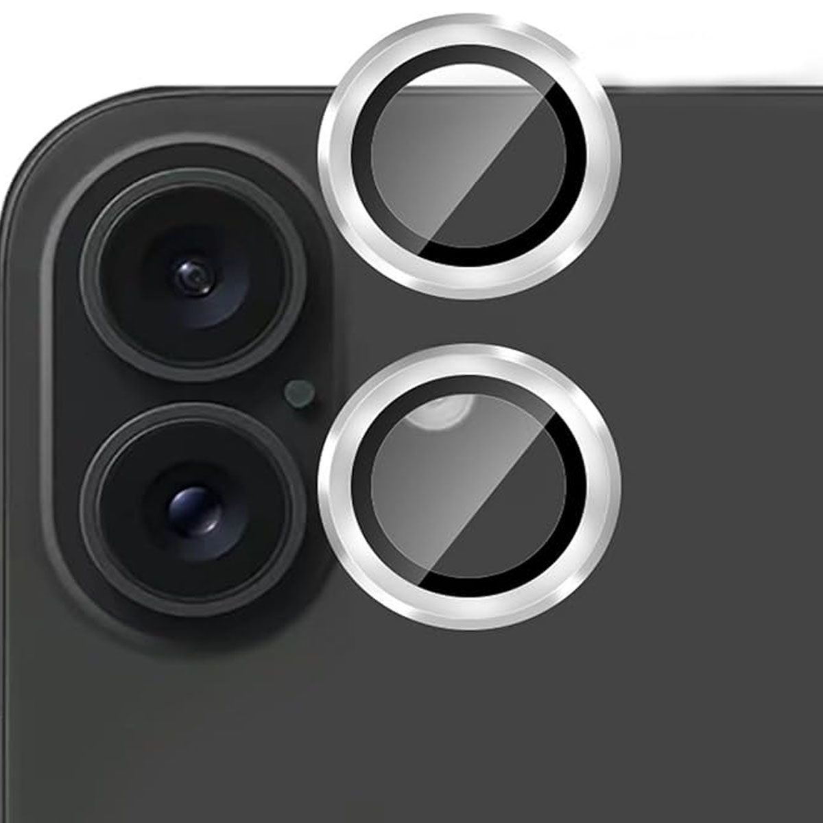 GENERICO - PROTECTOR CÁMARA IPHONE 16 PLUS - PLATEADO