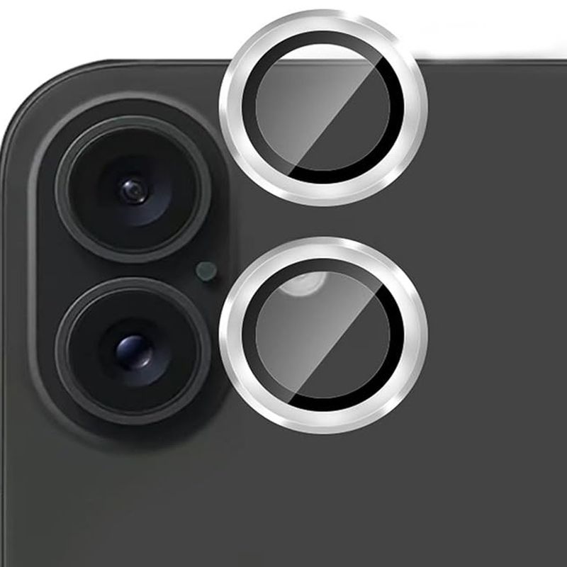 GENERICO - PROTECTOR CÁMARA IPHONE 16 PLUS - PLATEADO