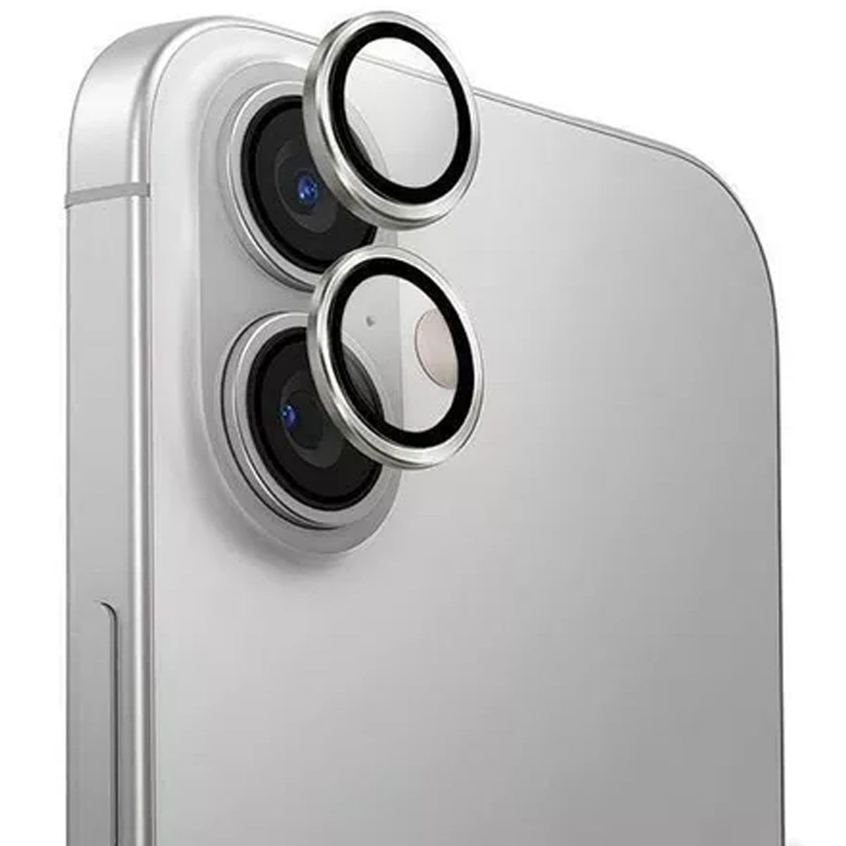 GENERICO - PROTECTOR CÁMARA IPHONE 16 PLUS - PLATEADO