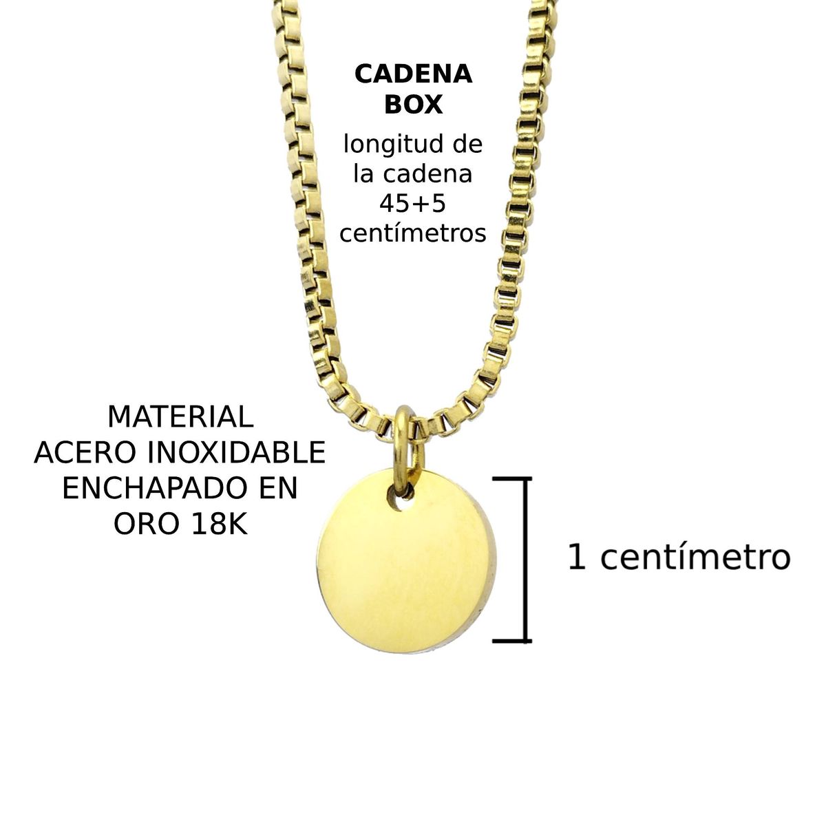 GENERICO - Collar Inicial Letra S Enchapado en Oro 18K para mujer