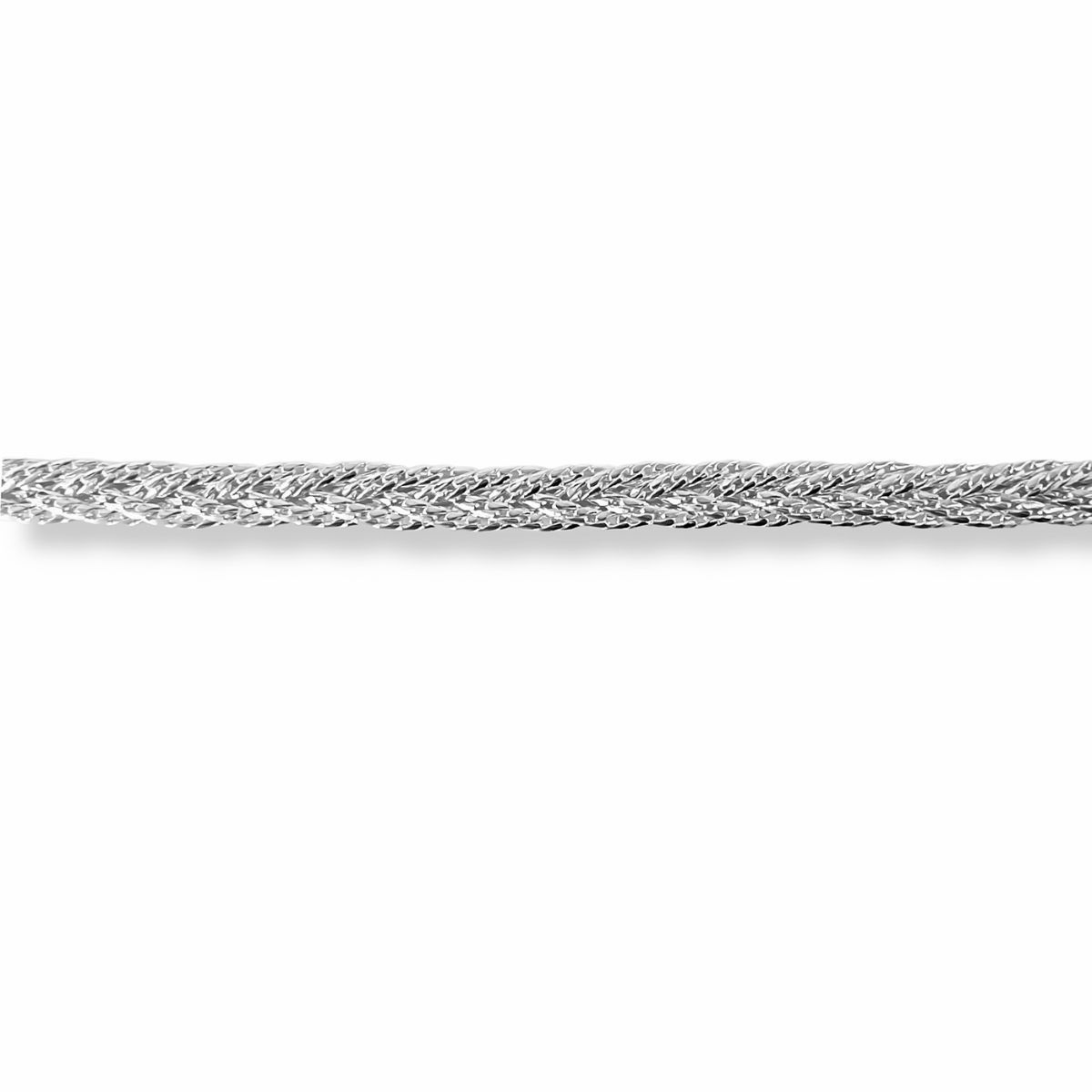 AMBAR JOYERIA - Pulsera de plata 925 Trenza Diamantada