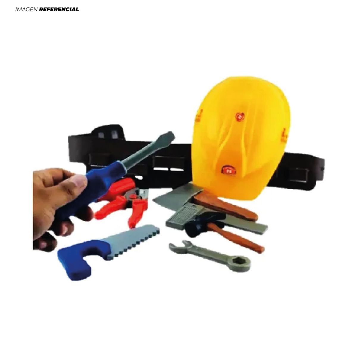 GENERICO - Set de Herramientas Multicolor con casco