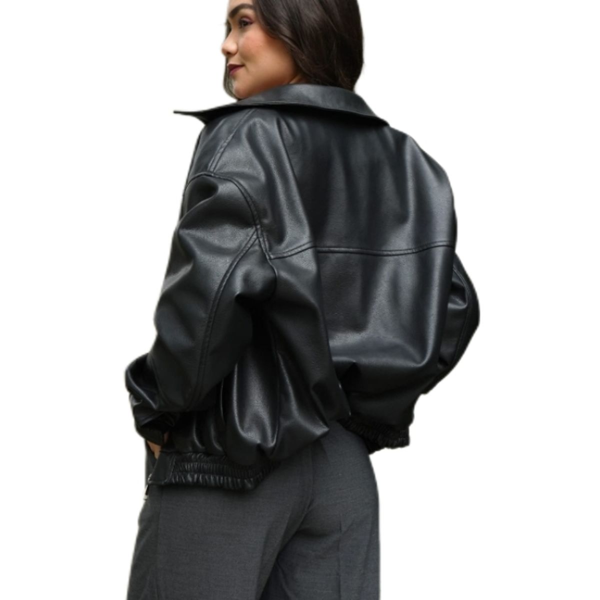 GENERICO - CASACA OVERSIZE BOMBER PARA MUJER