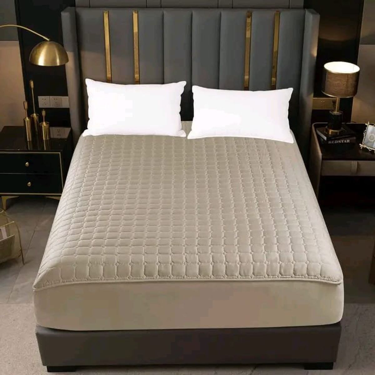 GOLDSUN - PROTECTOR DE COLCHÓN IMPERMEABLE GOLDSUN DE 2 PLAZAS