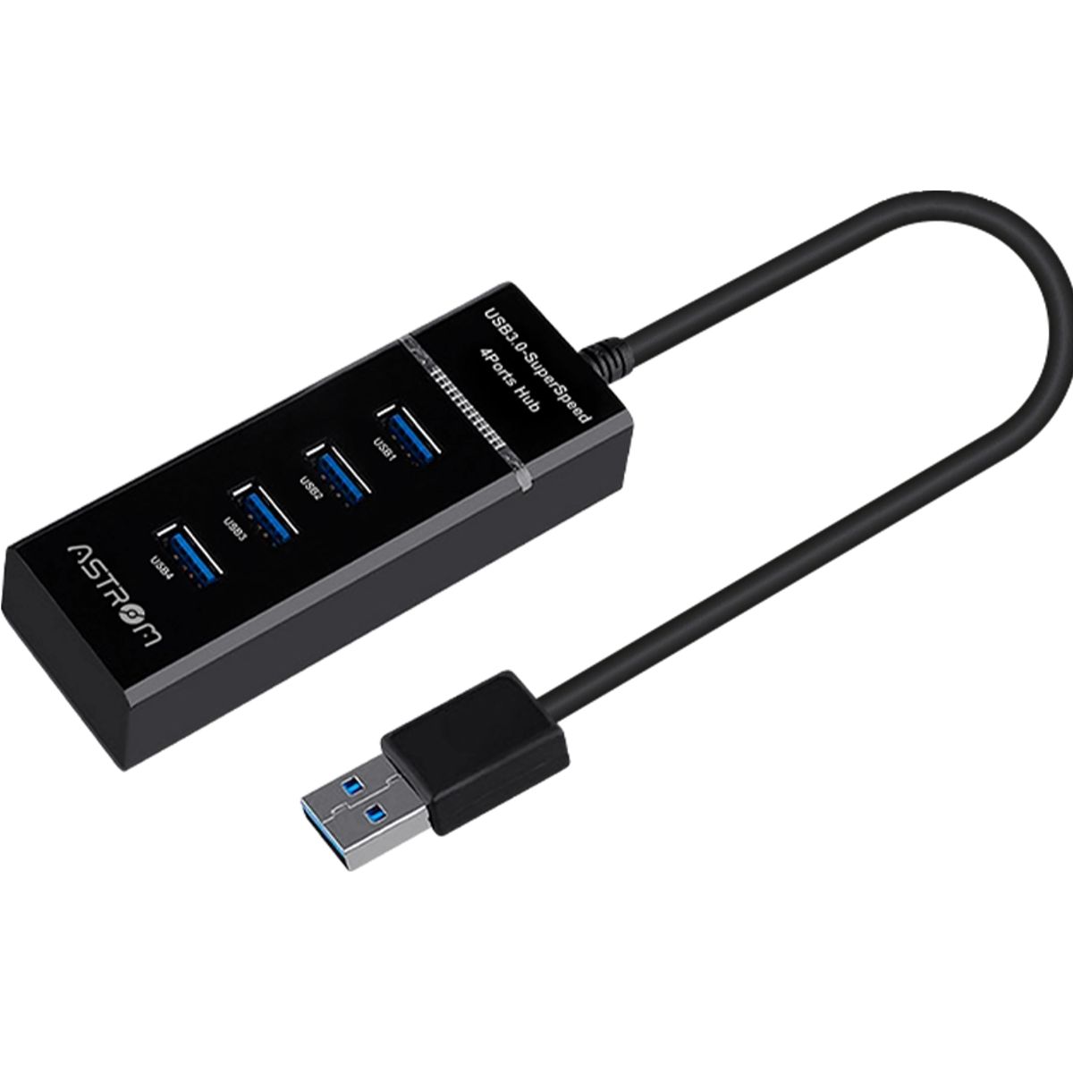 MICRONICS - Hub USB 4 en 1 H3400 4 Puertos 3.0 Alta Velocidad Astrom