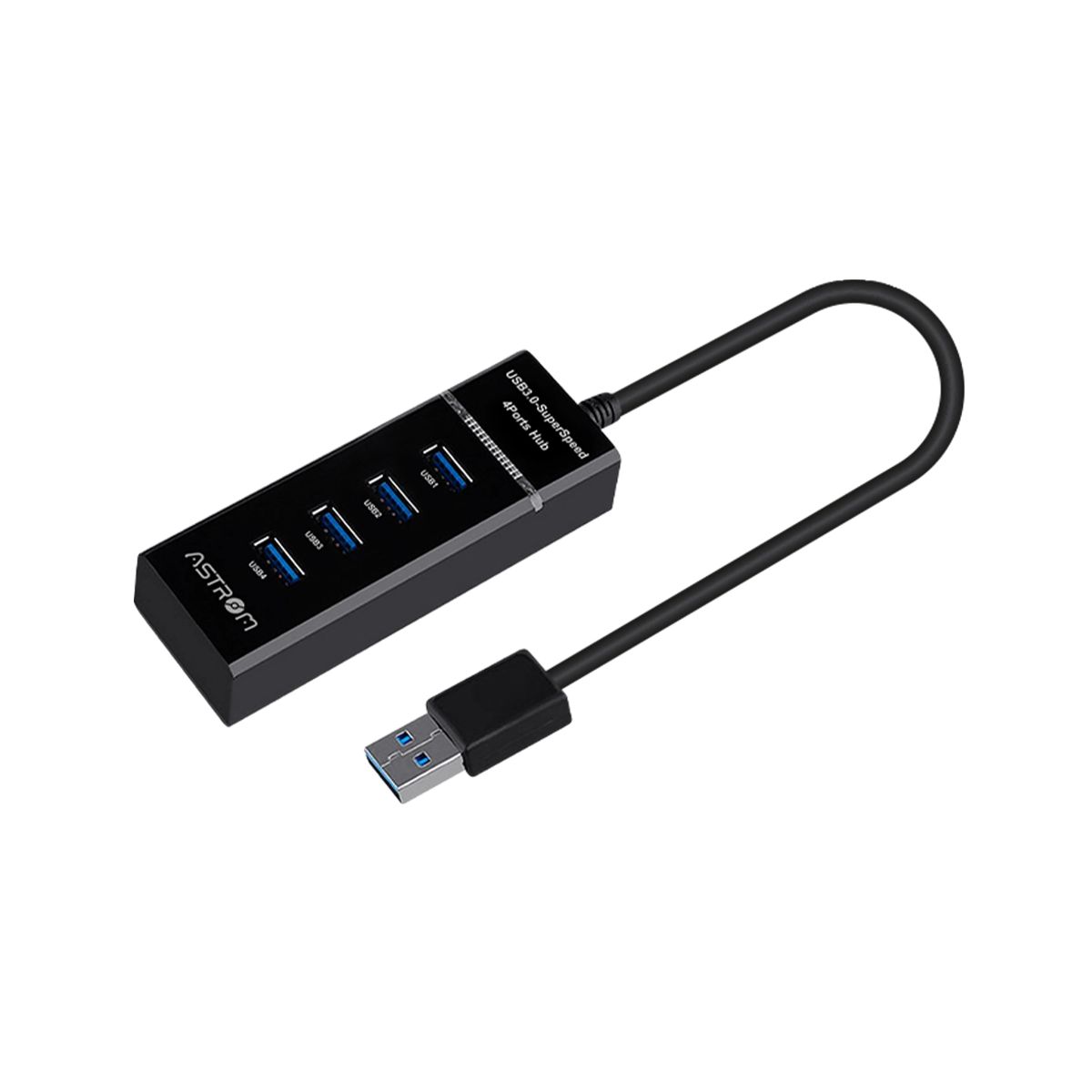 MICRONICS - Hub USB 4 en 1 H3400 4 Puertos 3.0 Alta Velocidad Astrom