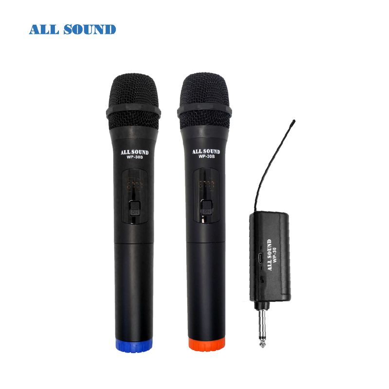 ALL SOUND - MICROFONO INALAMBRICO  DUAL WP-30B DE MANO UHF ALL SOUND