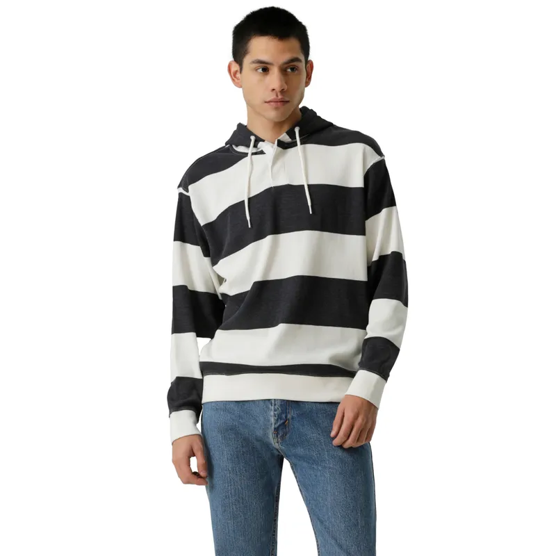 LEVIS - Polerón Hombre Thermal Rugby Negro Levis
