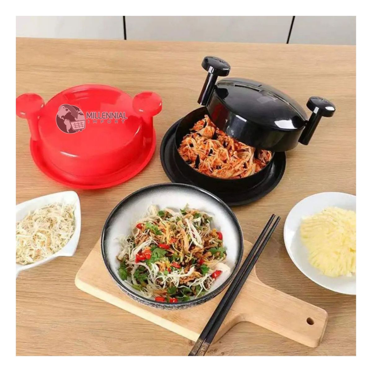 GENERICO - Deshilachador de Pollo Manual Antiadherente Rápido Práctico Y Sin Esfuerzo