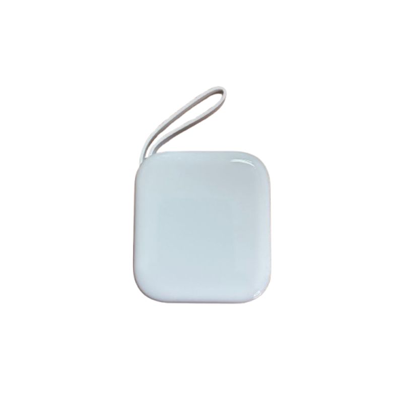 GENERICO - Power Bank Portátil Compacto con Cables Integrados Celeste – 10000 mAh