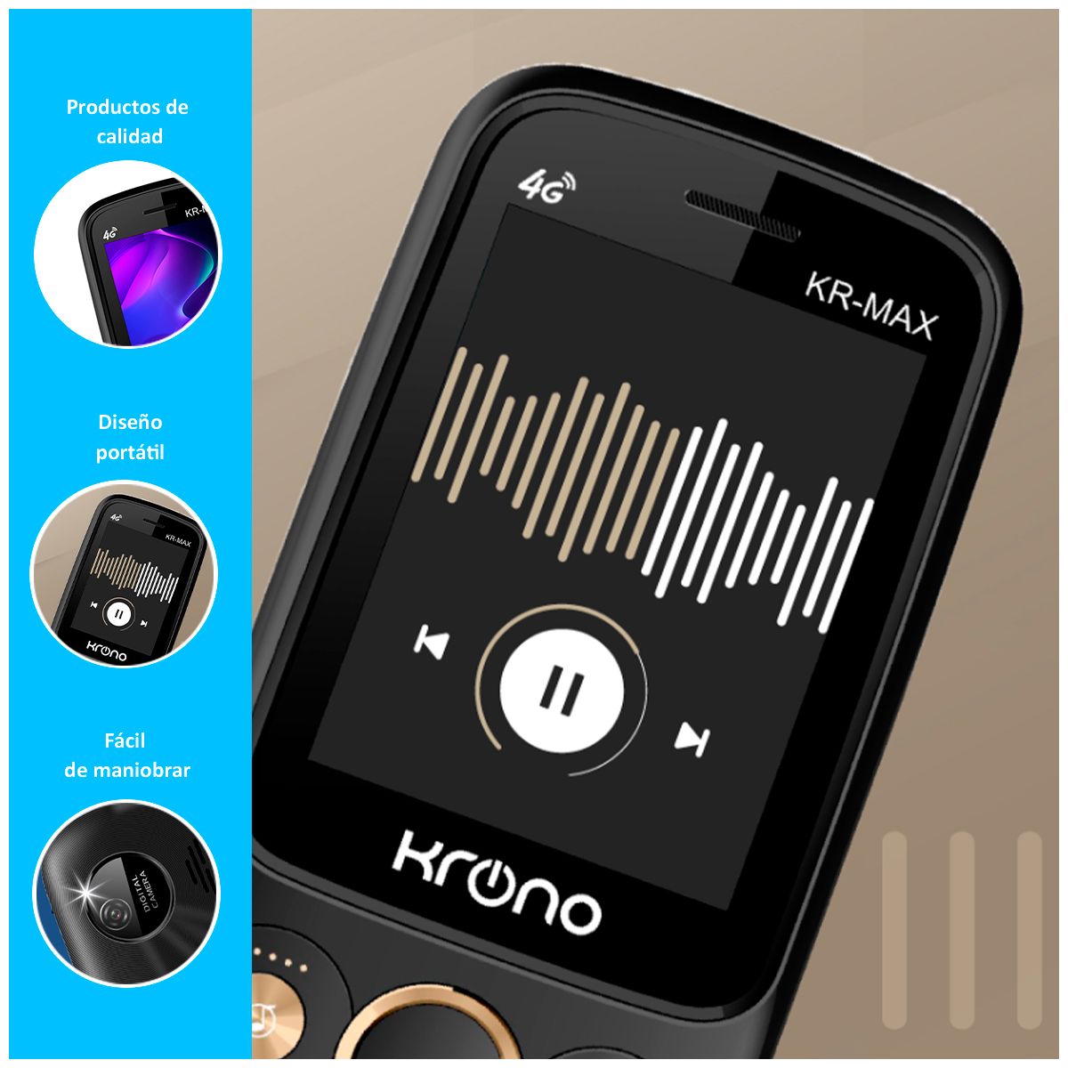 GENERICO - Celular Krono Krmax  Negro