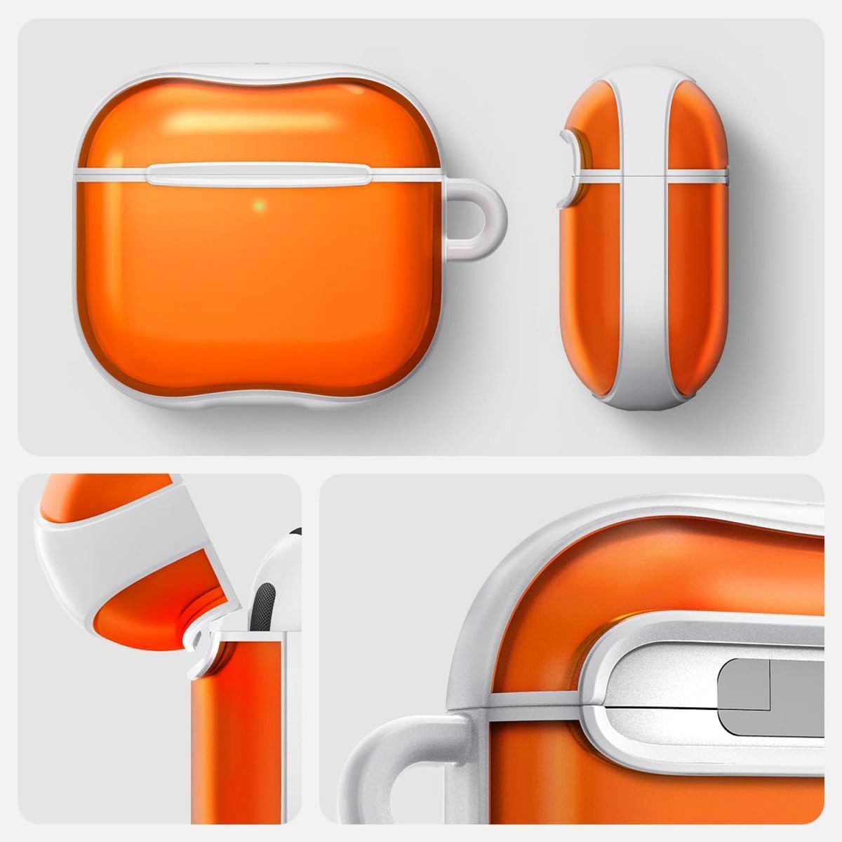 SPIGEN - Case Naranja Spigen Classic C1 Para AirPods 4ta Gen