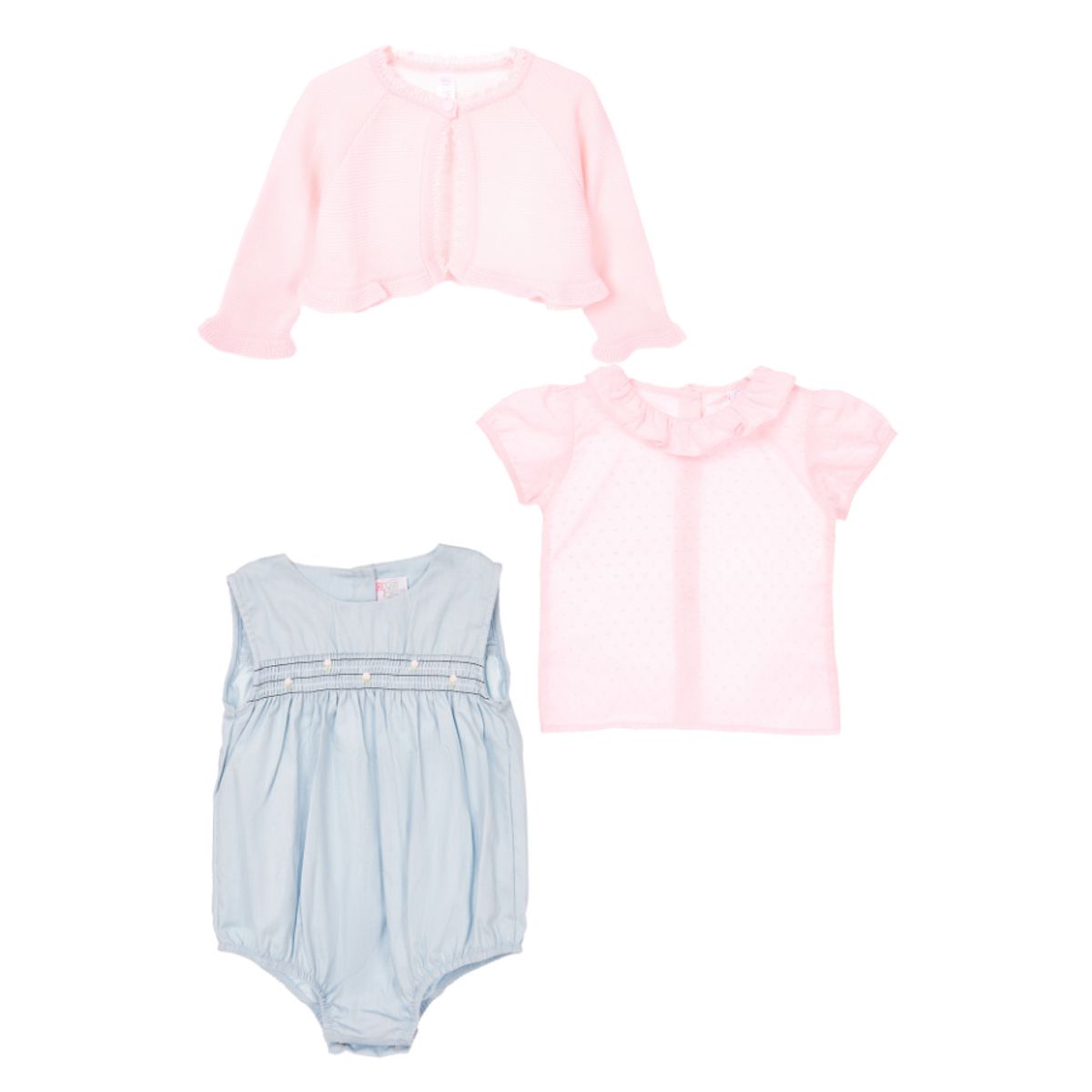 GENERICO - Conjunto para Bebé Niña Coqueta y Bolero