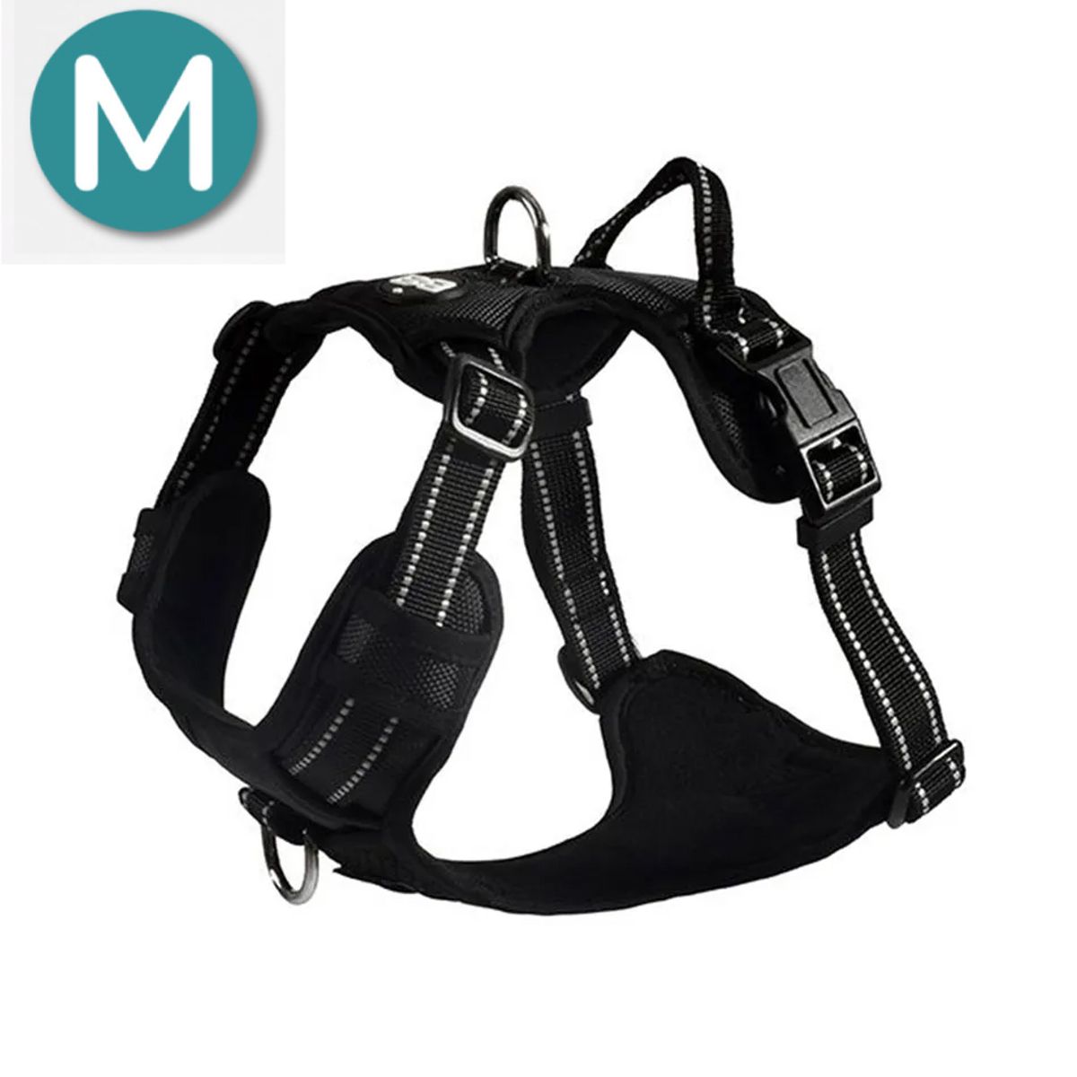 CROCI - Arnés tiras reflectivas Rando Walk Negro - M