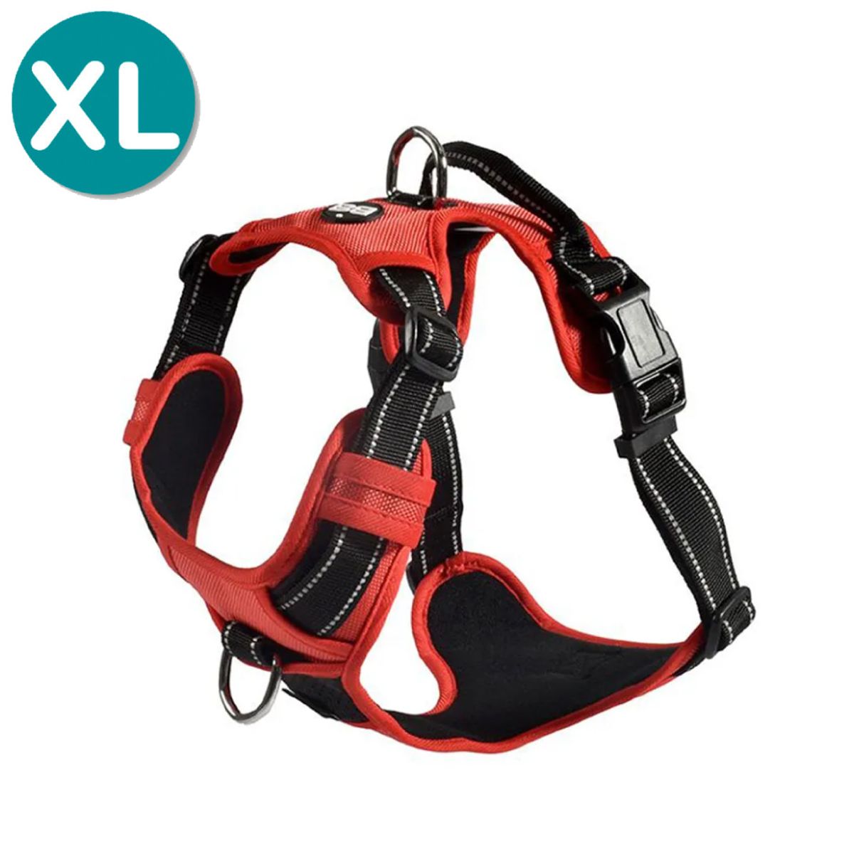 CROCI - Arnés tiras reflectivas Rando Walk Rojo - XL