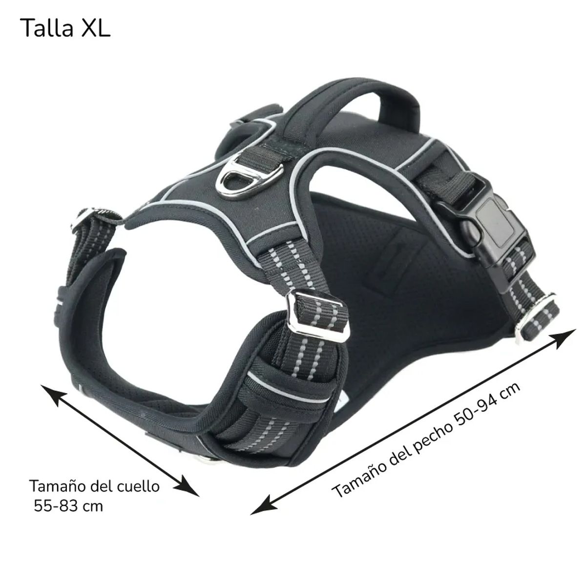 CAT OH - Arnes Tactico para Mascotas negro - XL