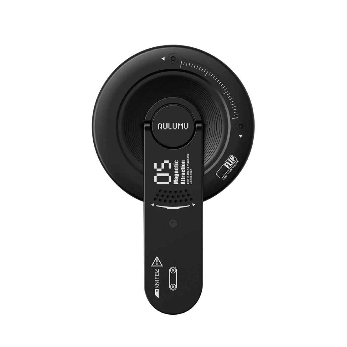 AULUMU - Parante Aulumu Para iPhone 17 16 15 14 Metálico Magnético 360 Negro