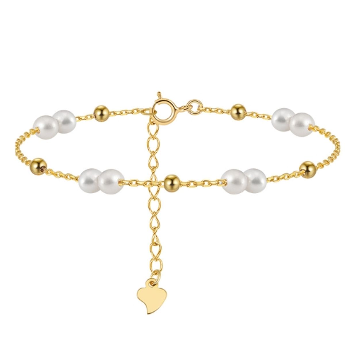 GENERICO - Pulsera Perla del Rio Cultivadas Cadena Ajustable Mujer