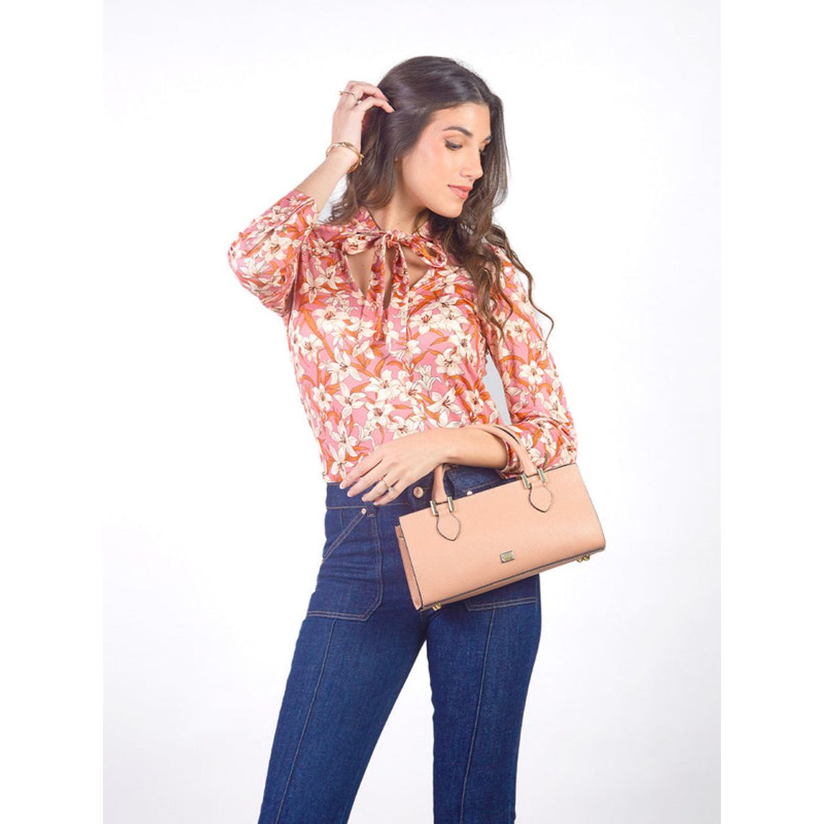 MICHELLE BELAU - ANTONELLA - POLO MANGA 3/4 CON ESCOTE EN V