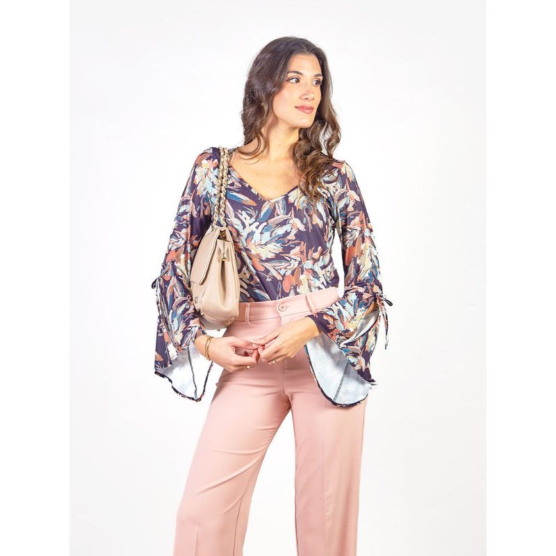 MICHELLE BELAU - FRAN - POLO MANGA LARGA ACAMPANADA