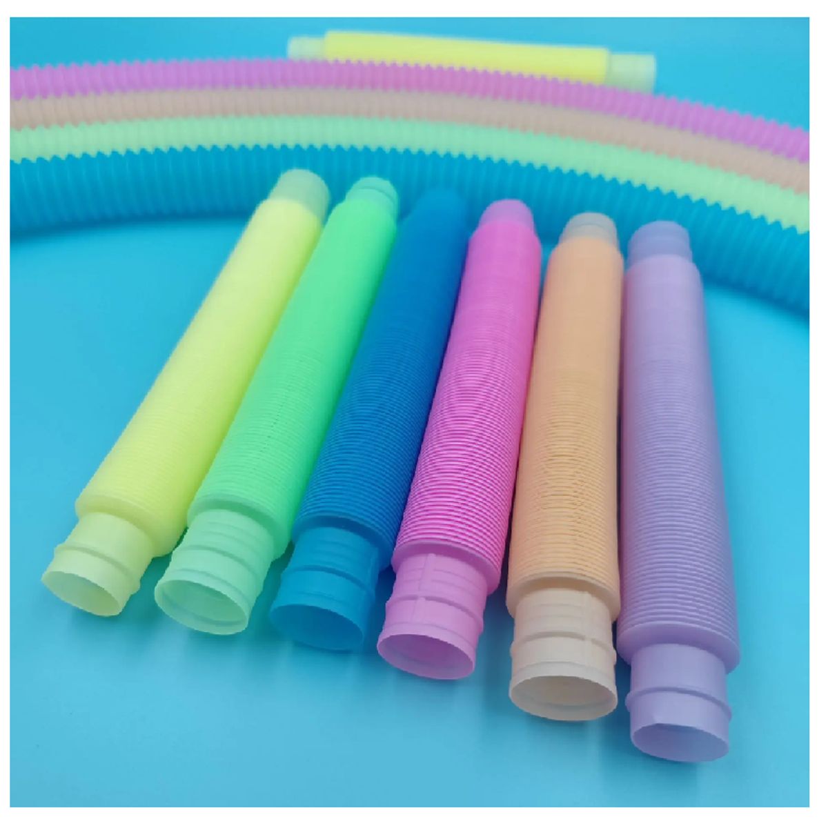 GENERICO - Mini tubos pop juguete sensorial para aliviar el estrés brillan en la oscuridad