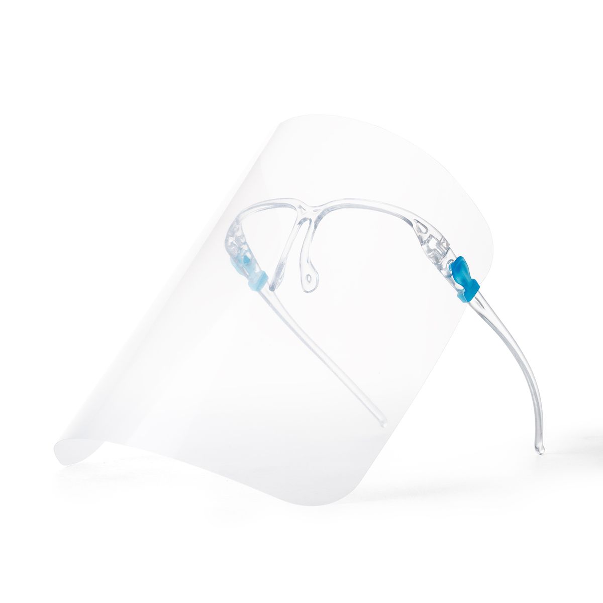 GENERICO - Protector Facial Tipo Lente de Seguridad PACK 25 UND