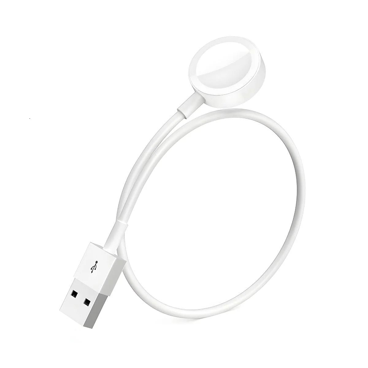 GENERICO - Cargador Magnético Para Apple Watch Cable Tipo Usb 1M blanco