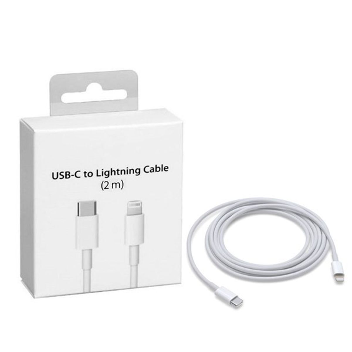 GENERICO - Cable USB-C a Lightning 2 METRO para CARGA RÁPIDA Alternativo de 20W