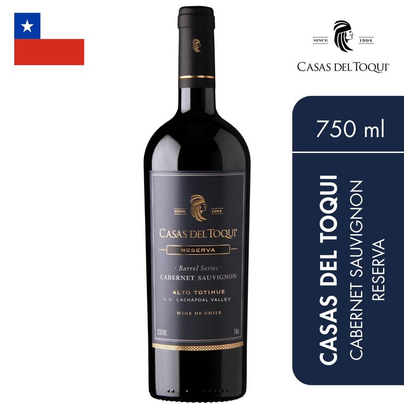 GENERICO - Vino Cabernet Sauvignon Reserva 750 ml de Casas del Toqui