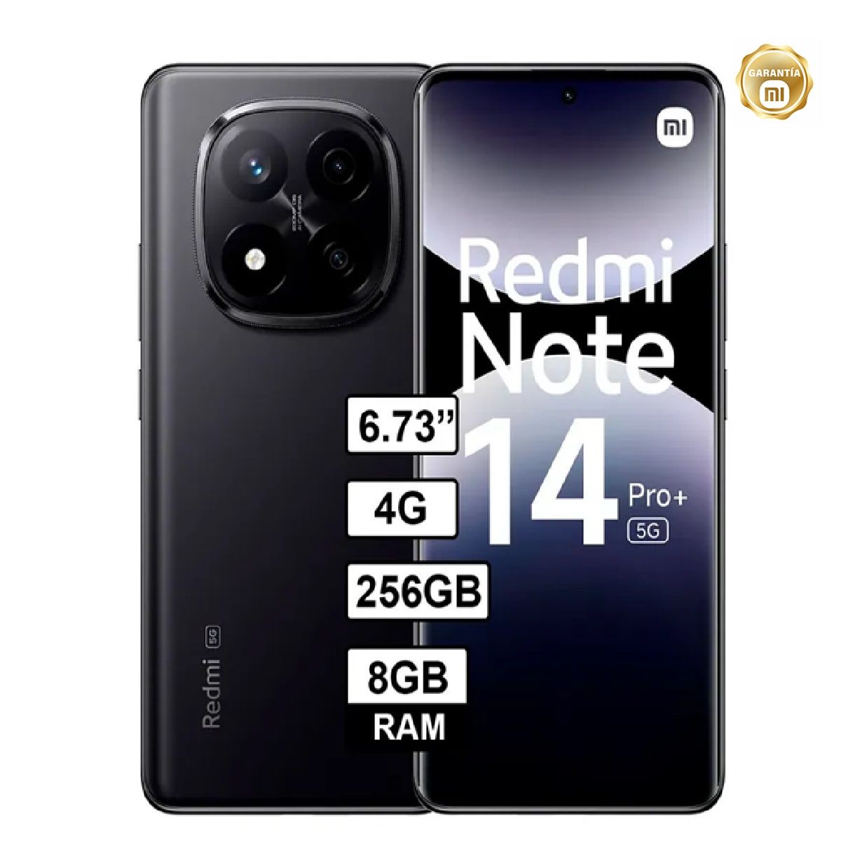 XIAOMI - XiaomiRedmi Note 14 Pro+ 5G Midnight Black 8GB RAM 256GB ROM
