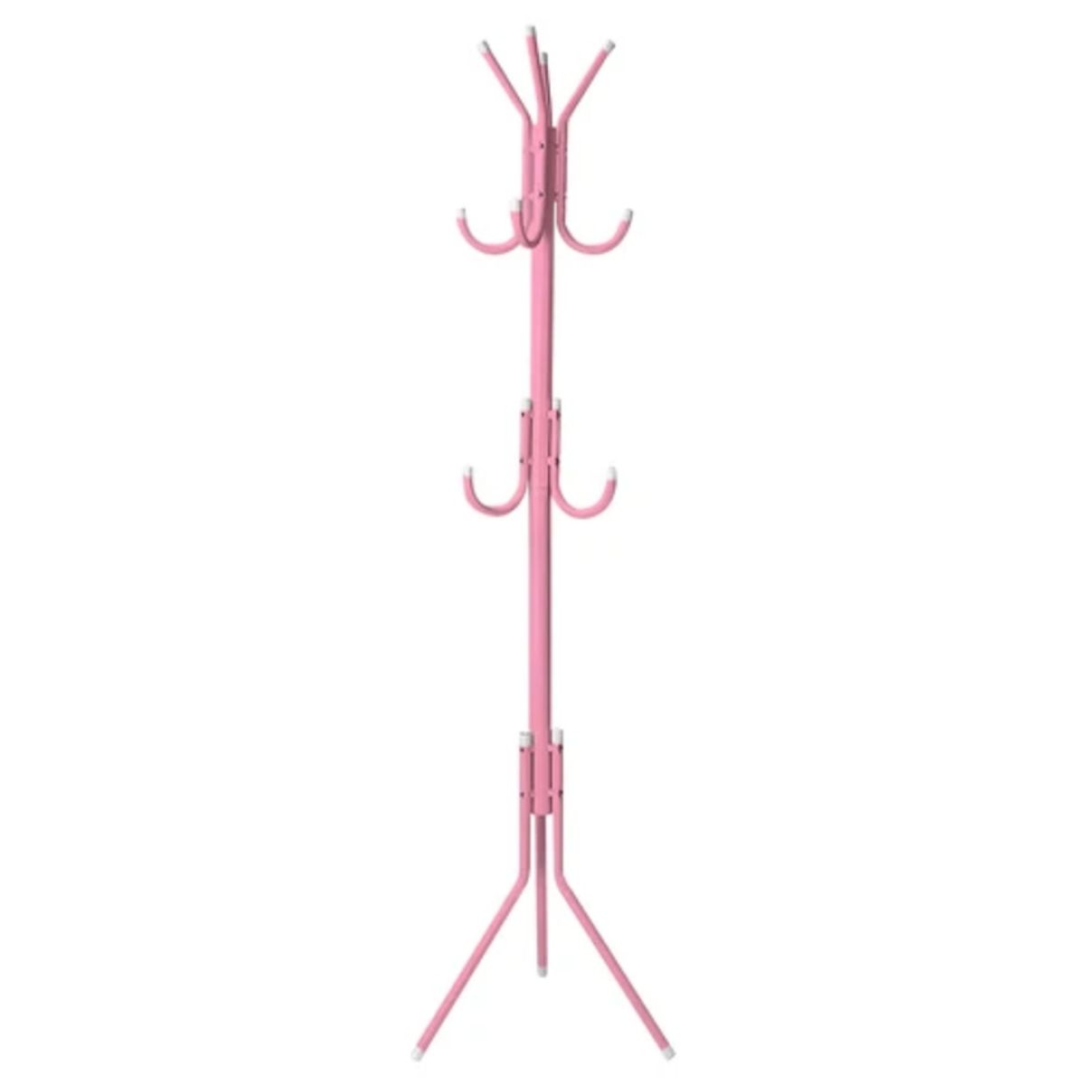 GENERICO - Perchero de Pie Metal Organizador Colgador Estante 1.75 MT Rosado