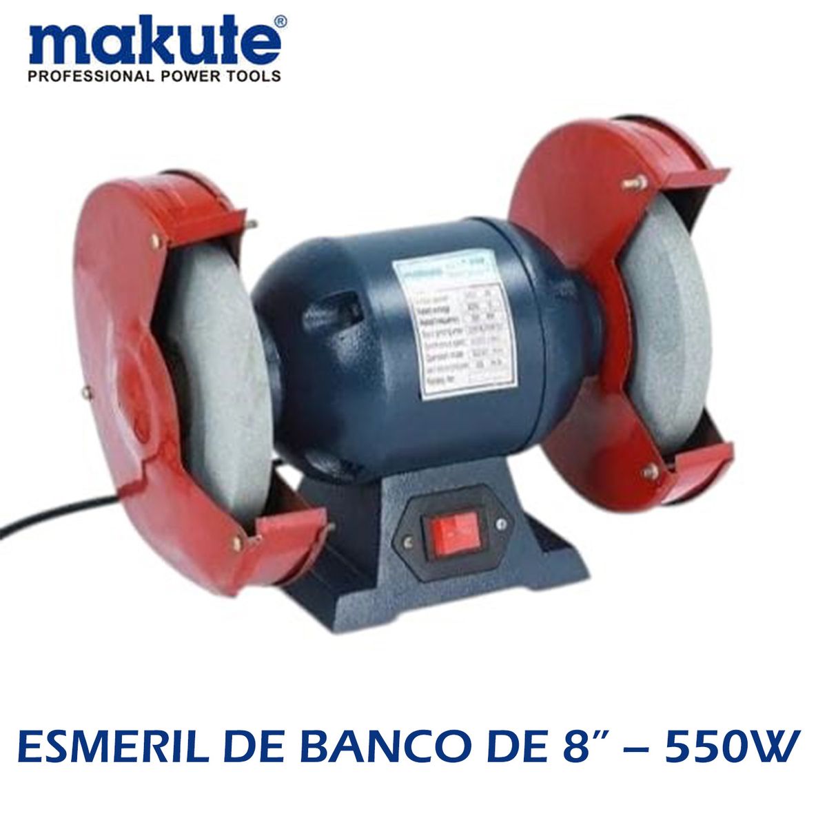MAKUTE - ESMERIL DE BANCO DE 8" - 550 W