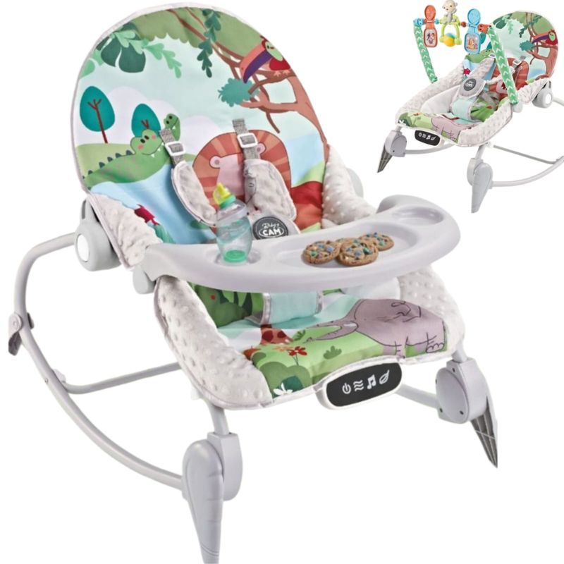 CAM - Silla mecedora bouncer Baby Cam táctil mesa de comer VERDE