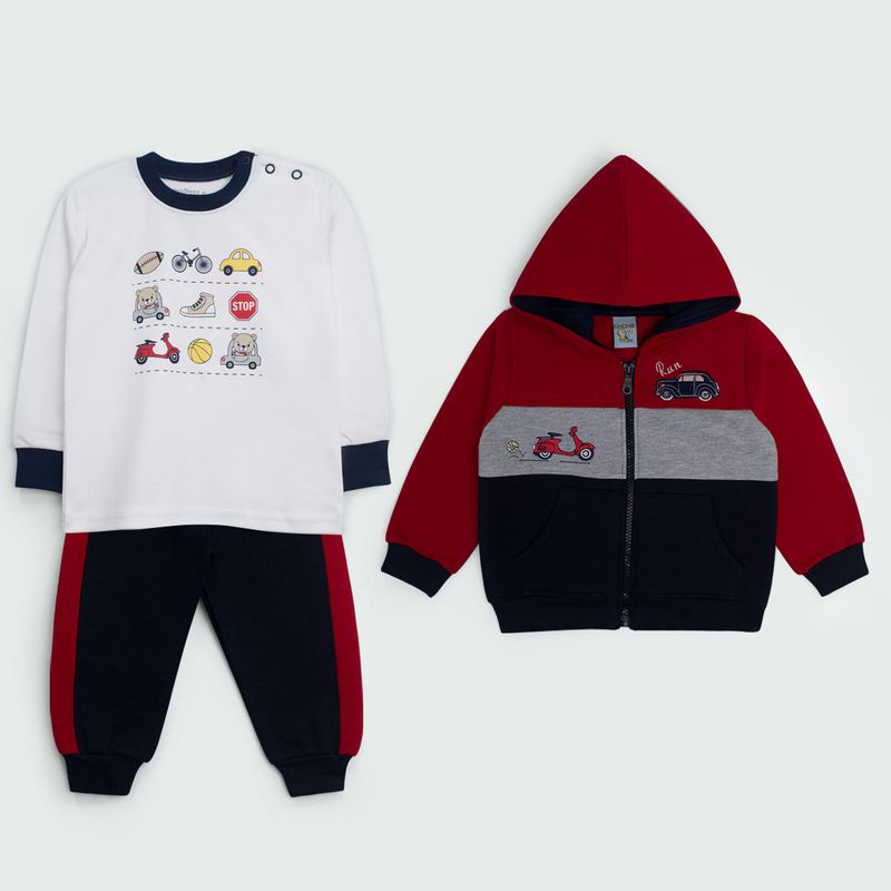 KUKULI - CONJUNTO CARS M/L NIÑO 5126