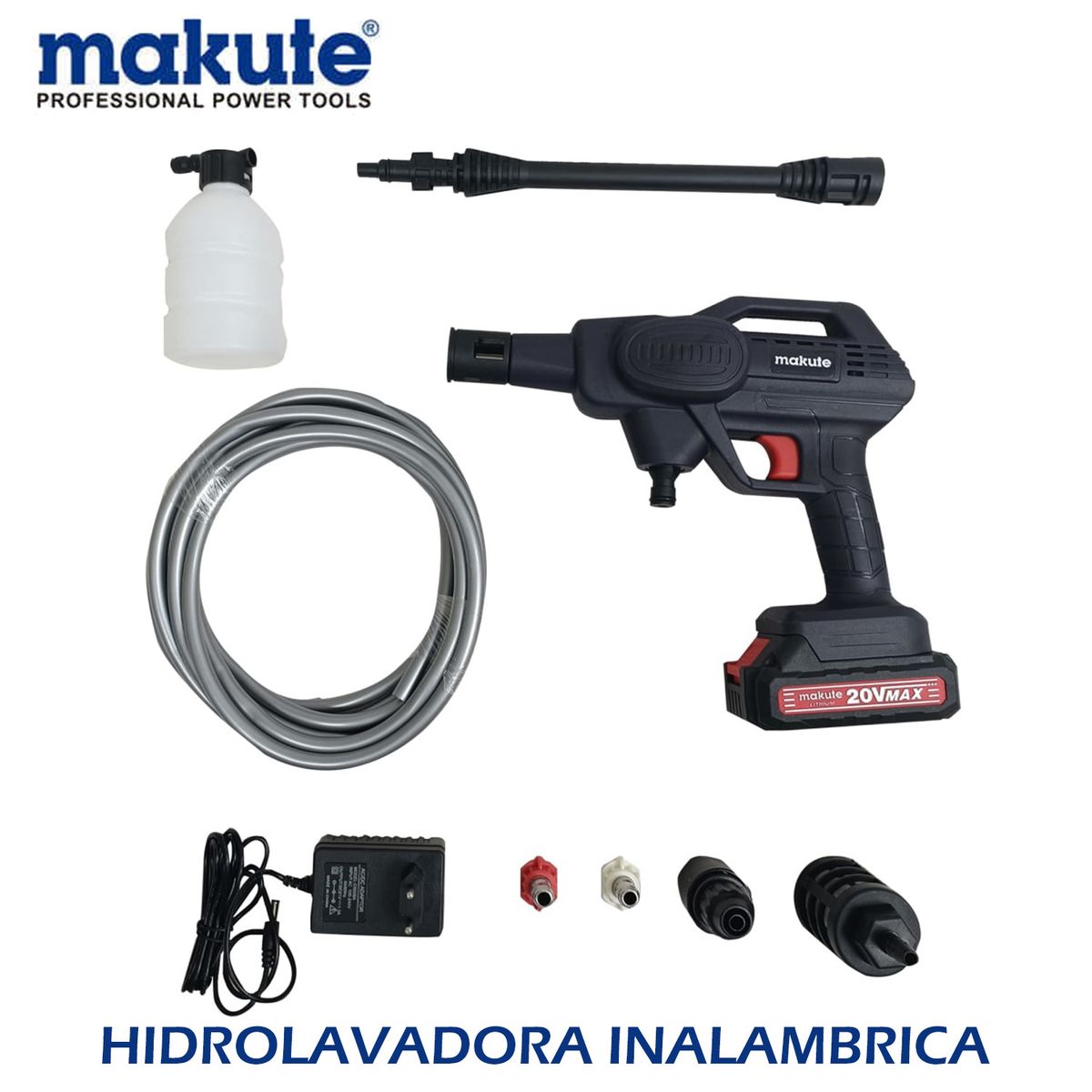 MAKUTE - HIDROLAVADORA  INALAMBRICA DE 20 V